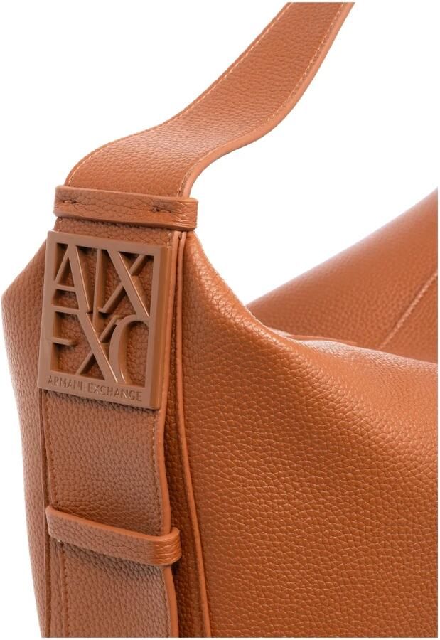 Armani Exchange Stijlvolle Tote Tas met Ritssluiting Brown Dames - Foto 3