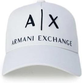 Armani Exchange Stijlvolle Witte Baseballpet Beige Heren - Foto 3