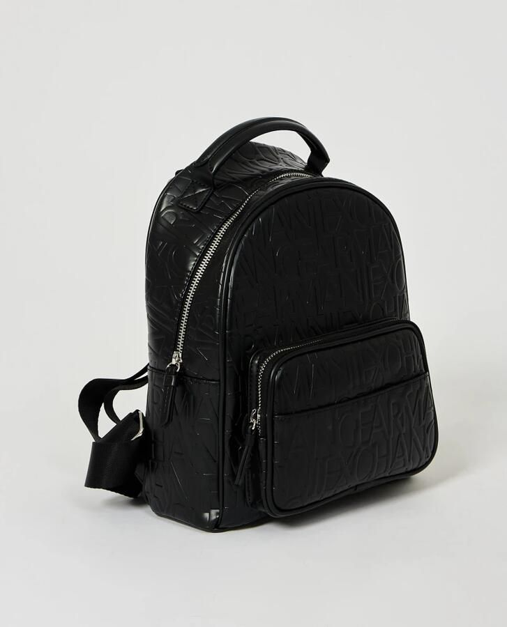 Armani Exchange Stijlvolle Zwarte Rugzak met Logoprint Black Dames - Foto 2