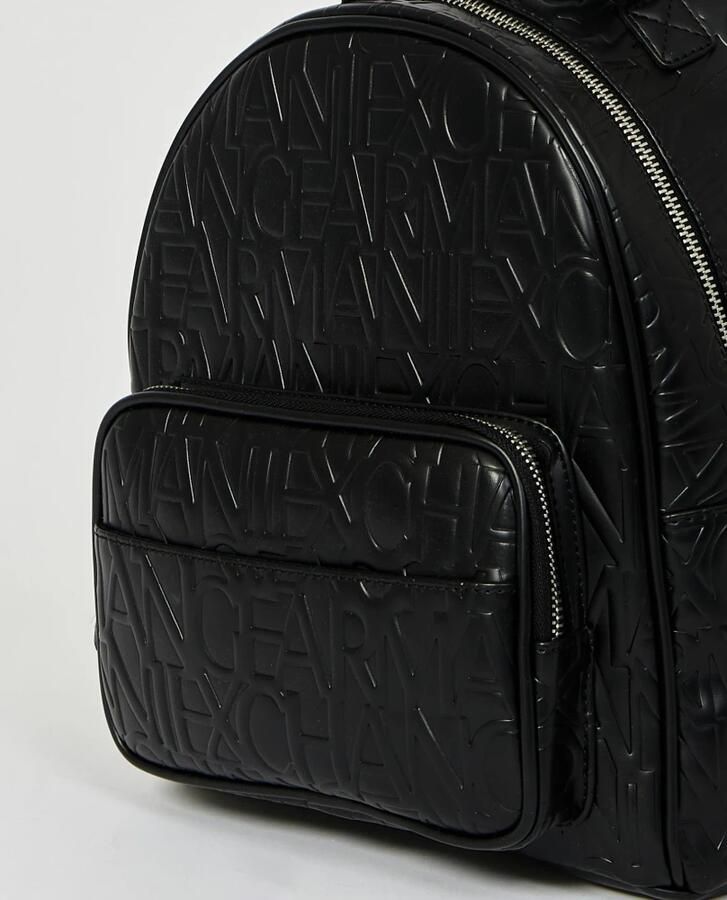 Armani Exchange Stijlvolle Zwarte Rugzak met Logoprint Black Dames - Foto 3