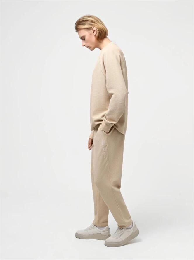 Armani Exchange Stretch Cotton Joggers Les Beiges Beige Heren