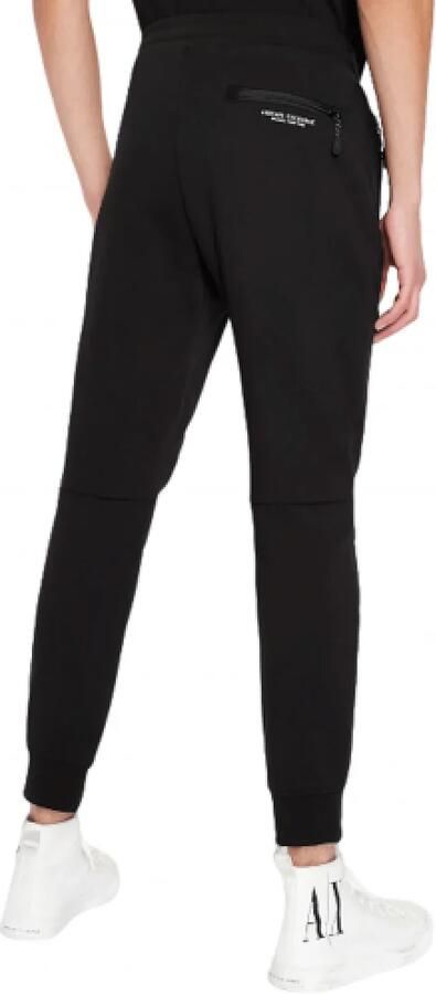 Armani Exchange Zwarte broek met vetersluiting en voorzakken Black Heren - Foto 13