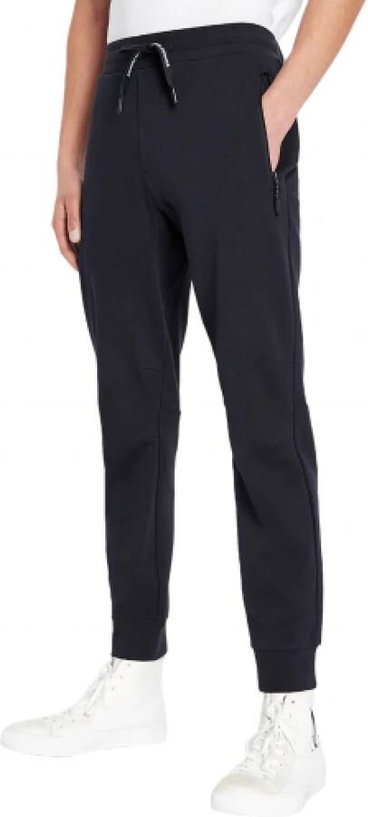 Armani Exchange Blauwe sweatpants voor heren met elastische tailleband en trekkoord Blauw Heren - Foto 6