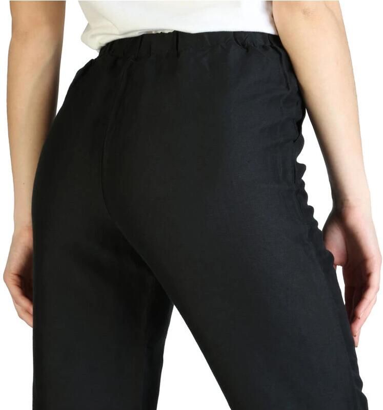 Armani Exchange Lente Zomer Dames Linnen Broek Black Dames - Foto 2
