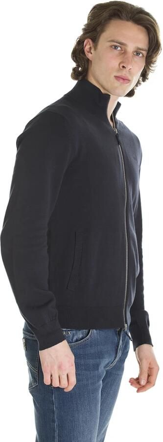 Emporio Armani Blauwe Cardigan Zip Sweater Lichtgewicht Blue Heren - Foto 7