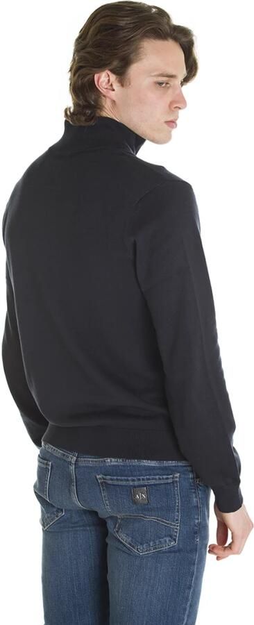 Emporio Armani Blauwe Cardigan Zip Sweater Lichtgewicht Blue Heren - Foto 6