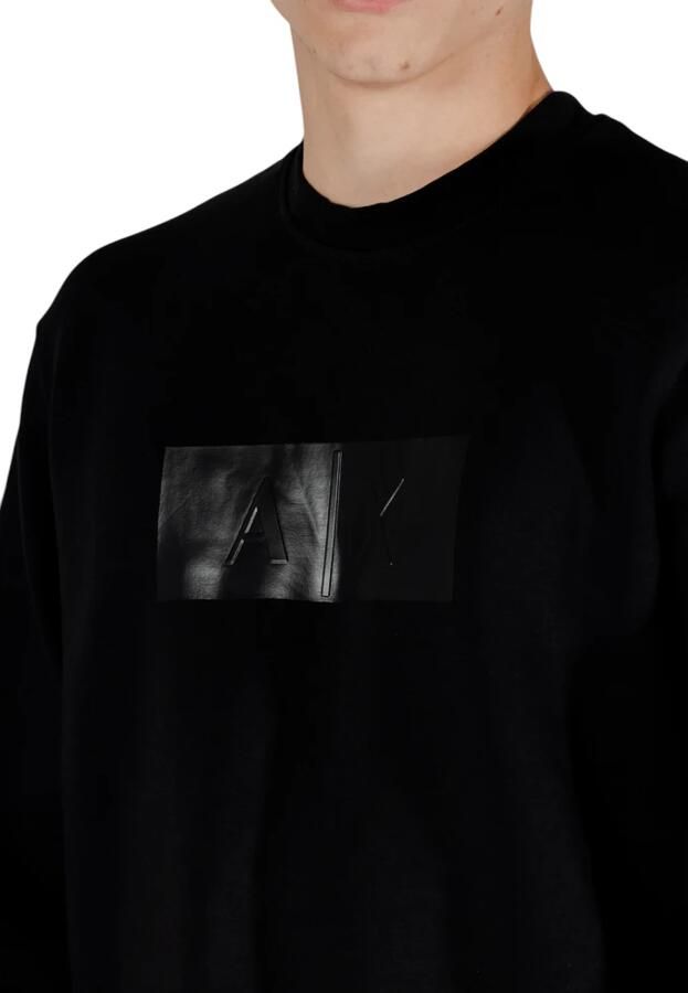 Armani Exchange Casual Ronde Hals Sweatshirt Black Heren