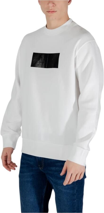 Armani Exchange Wit Bedrukte Sweatshirt met Lange Mouwen White Heren - Foto 2