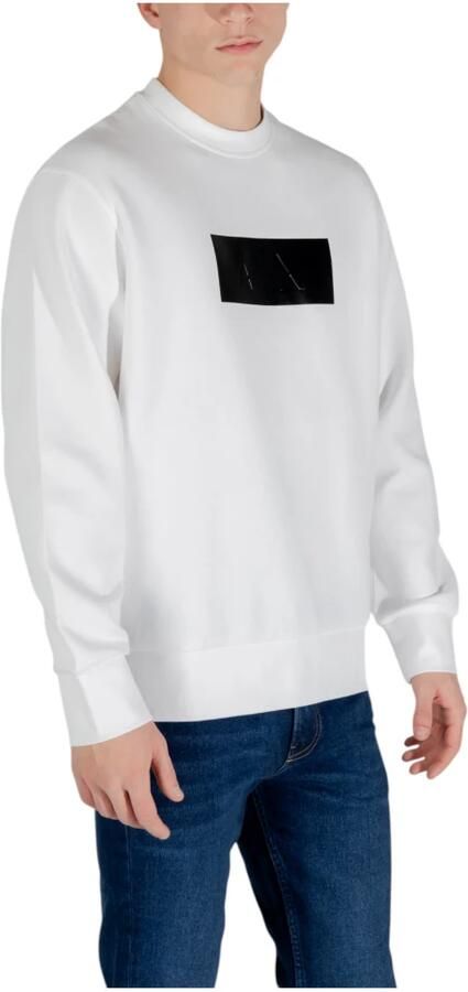 Armani Exchange Wit Bedrukte Sweatshirt met Lange Mouwen White Heren - Foto 3