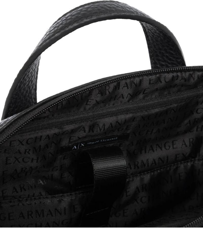 Armani Exchange Zwarte Schoudertas Minimalistisch Ontwerp Black Heren