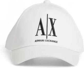 Armani Exchange Baseball Cap Classic Style White Heren - Foto 2
