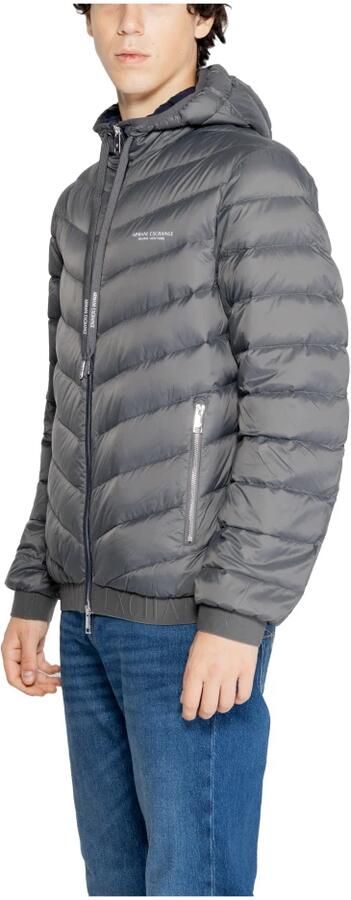 Armani Exchange Moderne Grijze Polyesterjas Heren Collectie Gray Heren - Foto 3