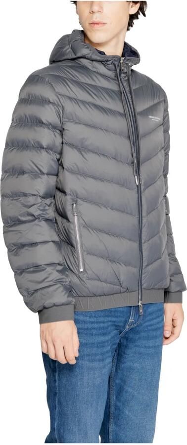 Armani Exchange Moderne Grijze Polyesterjas Heren Collectie Gray Heren - Foto 2