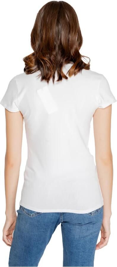 Armani Exchange Witte T-shirt met korte mouwen en logodetail White Dames - Foto 2