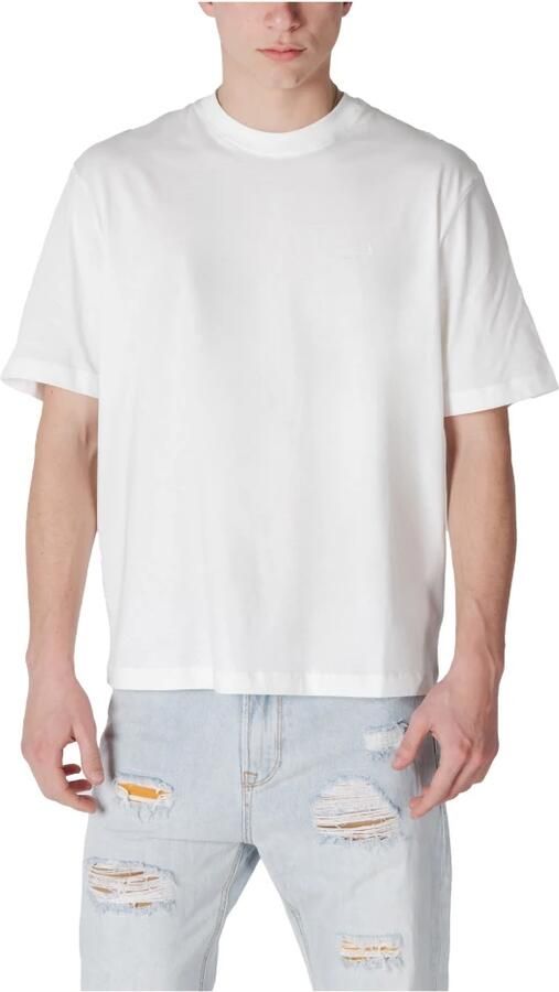 Armani Exchange Wit Katoenen T-Shirt Korte Mouw White Heren - Foto 3