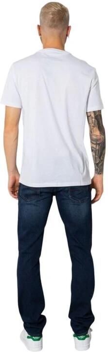 Armani Exchange Witte Logo Lettering Korte Mouw T-shirt White Heren - Foto 6