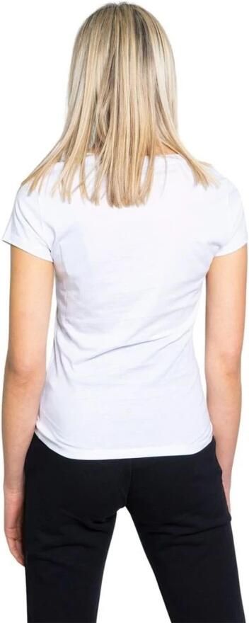 Armani Exchange Bedrukt T-shirt met ronde hals voor dames White Dames - Foto 3