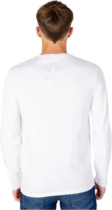 Armani Exchange Witte Katoenen T-shirt Herfst Winter Collectie White Heren - Foto 3
