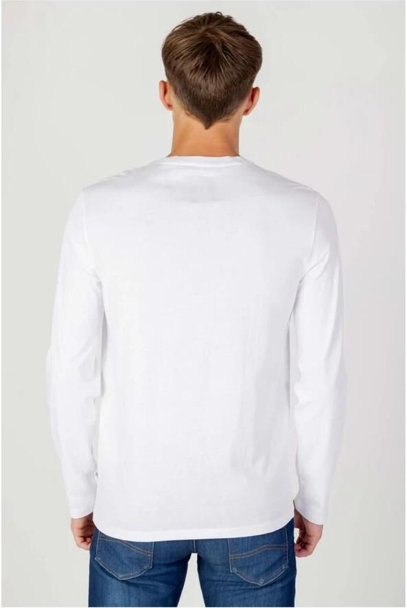 Armani Exchange Witte Katoenen T-shirt Herfst Winter Collectie White Heren