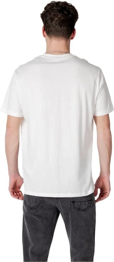 Armani Exchange Witte Katoenen T-shirt Ronde Hals White Heren