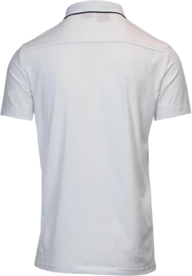Armani Exchange Polo Logo TShirt Stretch Katoen Korte Mouw White Heren