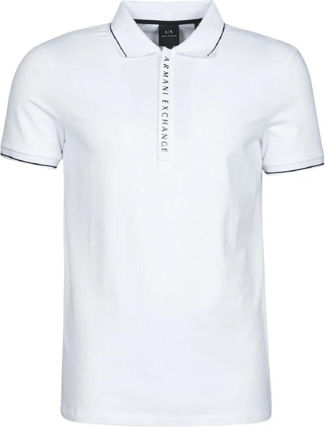 Armani Exchange Witte katoenen poloshirt White Heren - Foto 3