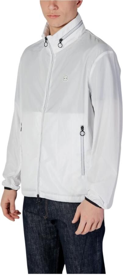 Armani Exchange Witte Blouson Jas Winddicht Stedelijk Avontuur White Heren - Foto 4