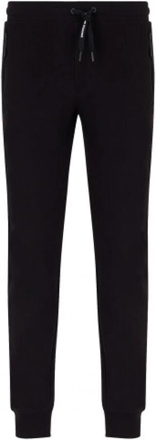 Armani Exchange Zwarte broek met vetersluiting en voorzakken Black Heren - Foto 16