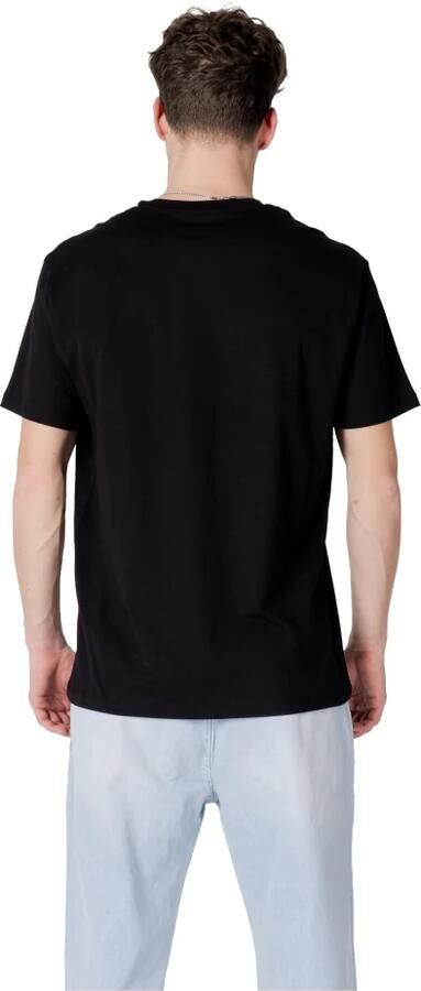Armani Exchange Zwart Bedrukt Ronde Hals T-shirt Black Heren - Foto 2