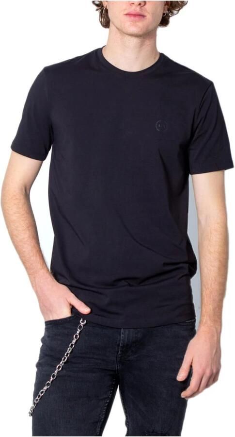 Armani Exchange Katoen-Blend T-Shirt Heren Collectie Black Heren - Foto 5