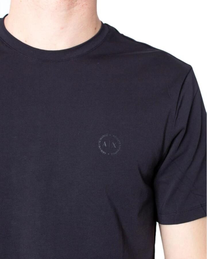 Armani Exchange Katoen-Blend T-Shirt Heren Collectie Black Heren