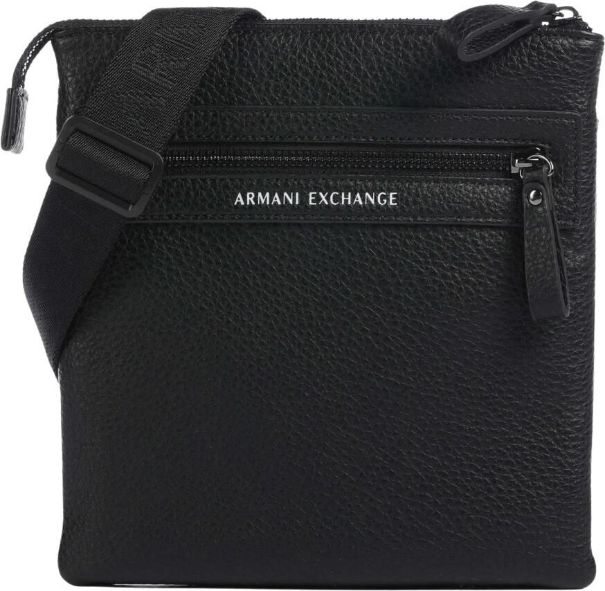 Armani Exchange Zwarte Crossbody Tas met Voorvak met Rits Black Heren - Foto 3