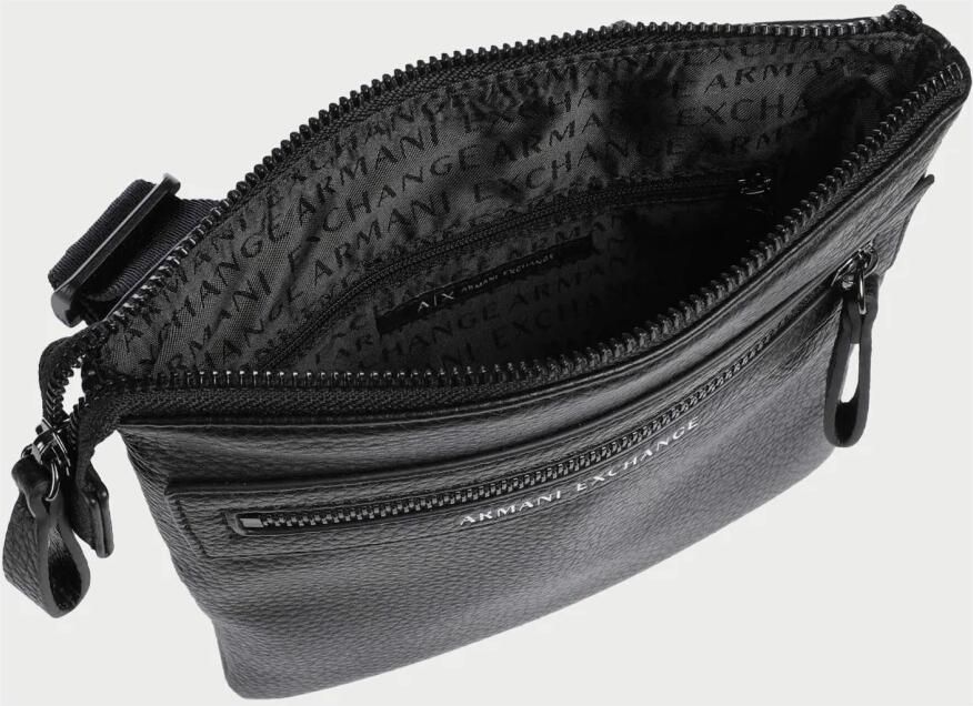 Armani Exchange Zwarte Crossbody Tas met Voorvak met Rits Black Heren - Foto 2