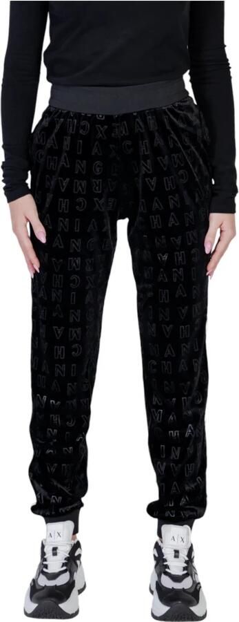 Armani Exchange Zwarte geprinte slip-on broek Black Dames - Foto 3