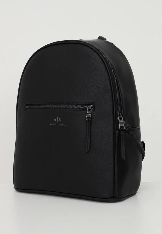 Armani Exchange Zwarte Polyester Rugzak met Meerdere Compartimenten Black Heren - Foto 6