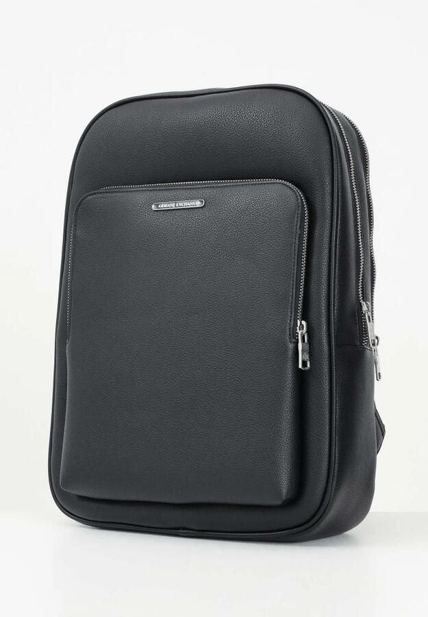 Armani Exchange Zwarte Herenrugzak Stijlvol en Praktisch Black Heren
