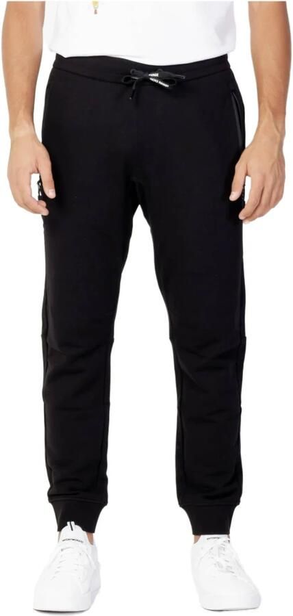Armani Exchange Zwarte broek met vetersluiting en voorzakken Black Heren - Foto 10