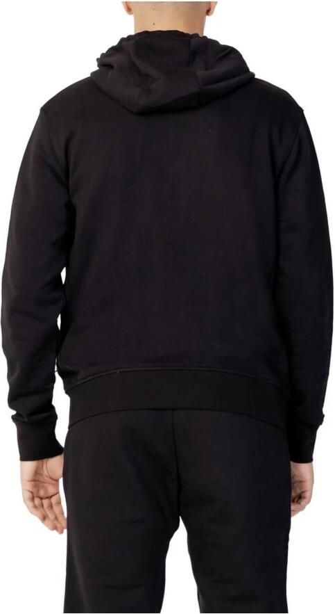 Armani Exchange Zwarte katoenen hoodie met rits Black Heren - Foto 3