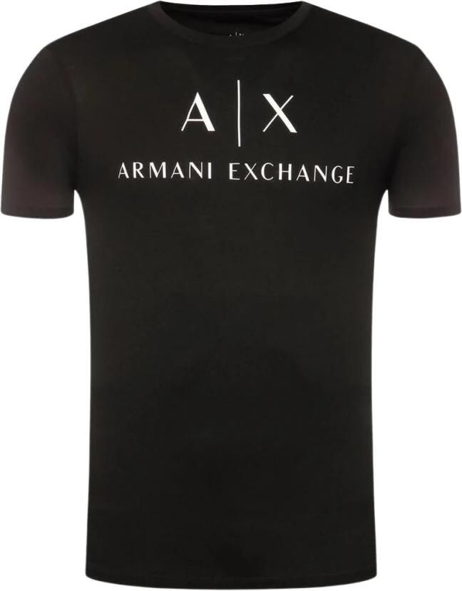 Armani Exchange Heren Jersey T-Shirt Lente Zomer Collectie Black Heren