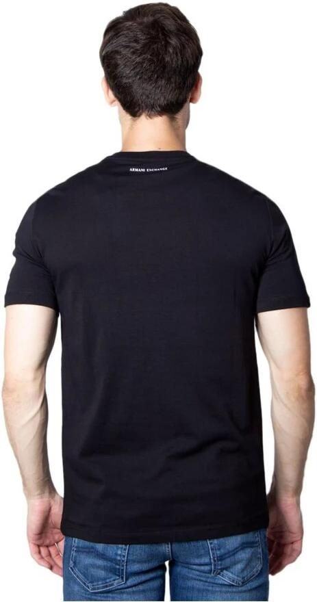 Armani Exchange Zwart Katoenen Heren T-Shirt Lente Zomer Collectie Black Heren - Foto 4