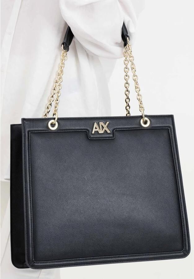 Armani Exchange Stijlvolle Polyester Handtas voor Vrouwen Black Dames - Foto 5