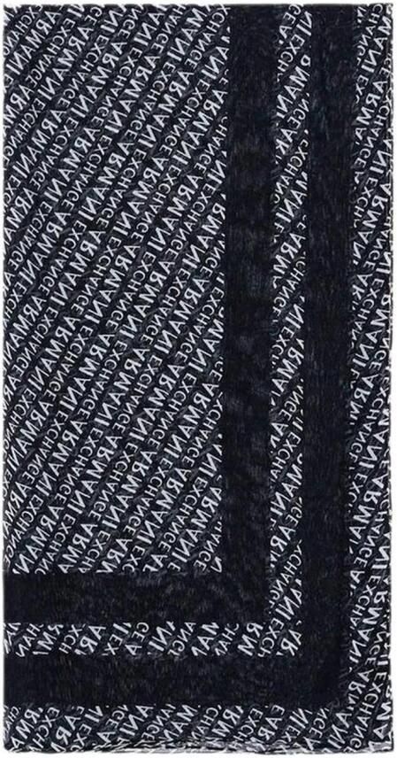 Armani Exchange Zwarte Modale Sjaal Dames Herfst Winter Collectie Black Dames - Foto 3