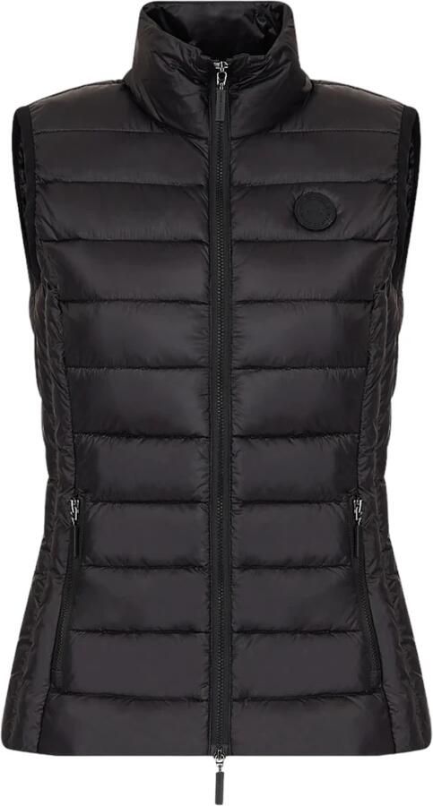 Armani Exchange Zwarte Mouwloze Jas met Ritssluiting Black Dames - Foto 3
