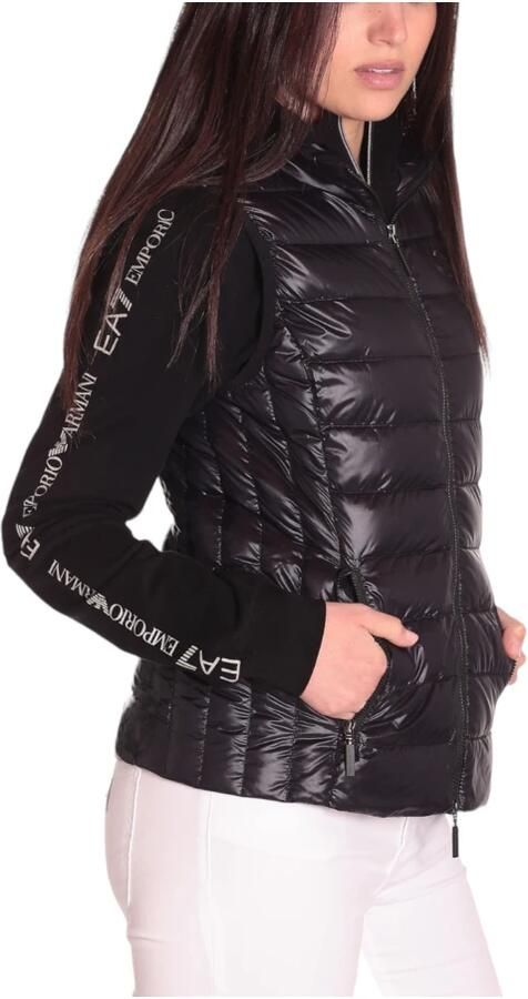 Armani Exchange Zwarte Mouwloze Jas met Ritssluiting Black Dames - Foto 4