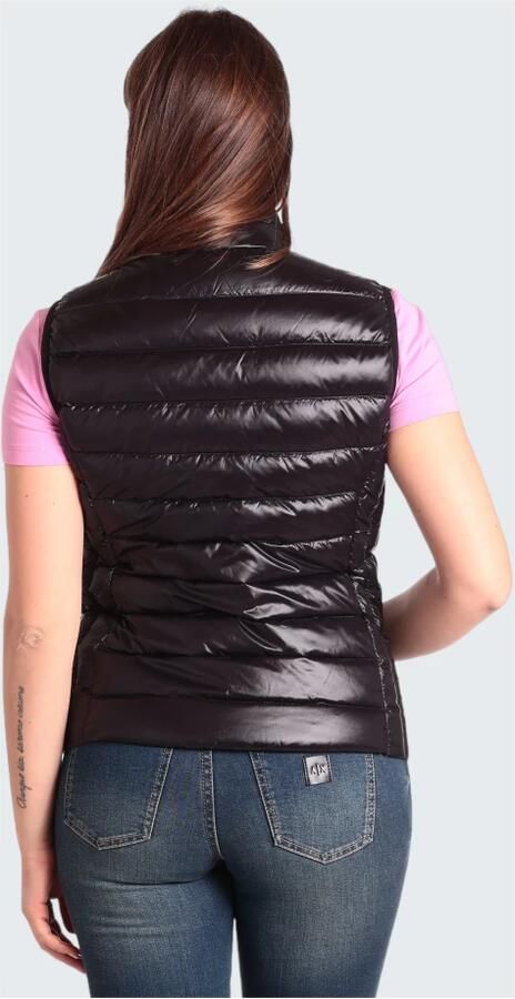 Armani Exchange Zwarte Mouwloze Jas met Ritssluiting Black Dames - Foto 5