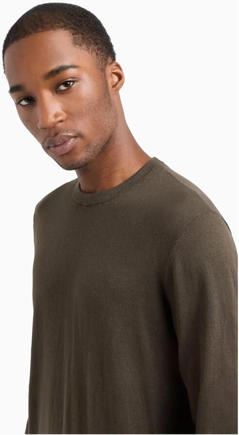 Armani Exchange Groene Trui Ronde Hals Elegant Comfort Green Heren - Foto 2