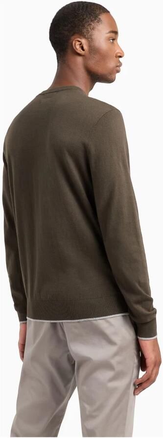 Armani Exchange Groene Trui Ronde Hals Elegant Comfort Green Heren - Foto 6
