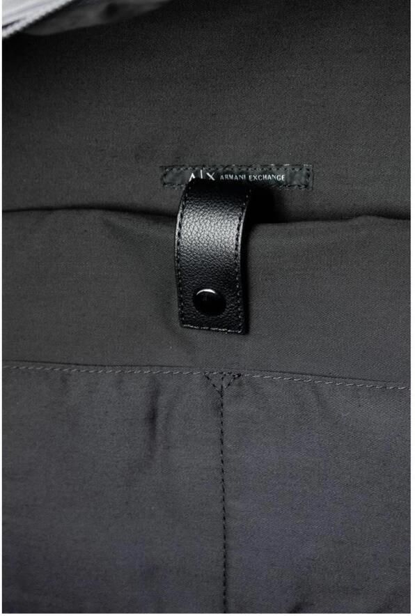Armani Exchange Zwarte Polyester Rugzak met Meerdere Compartimenten Black Heren - Foto 5