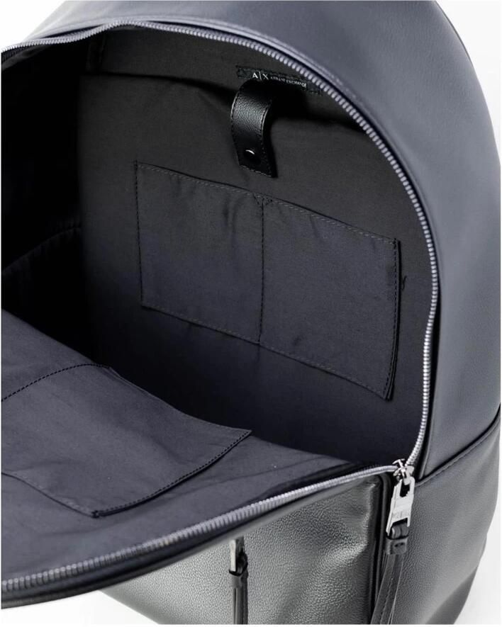 Armani Exchange Zwarte Polyester Rugzak met Meerdere Compartimenten Black Heren - Foto 2