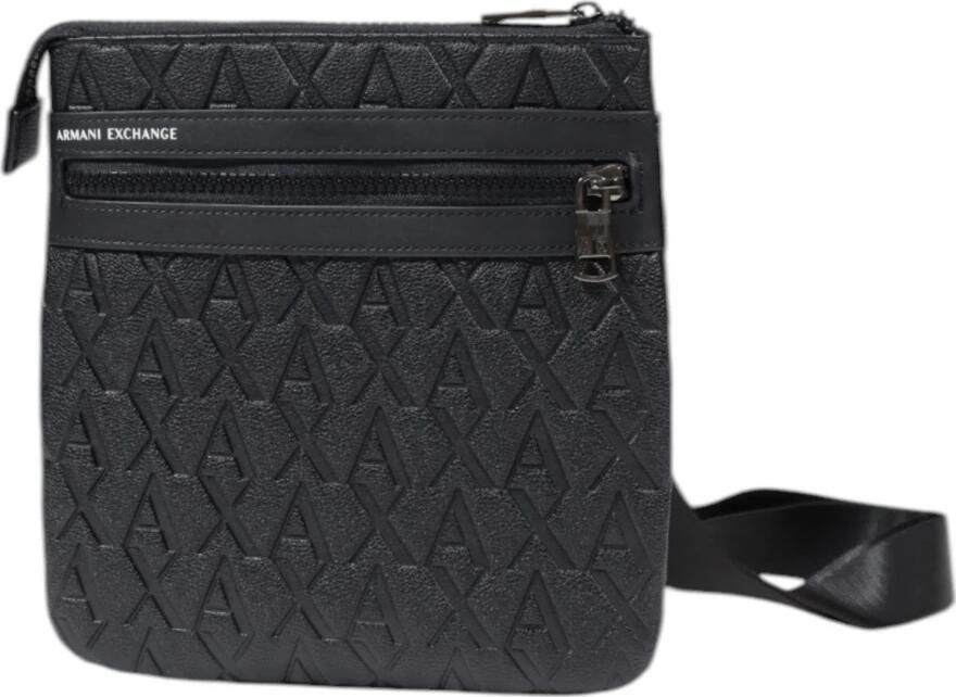 Armani Exchange Logo Crossbody Tas met Verstelbare Band Black Heren - Foto 2